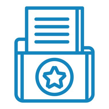 Sertifika vektör simgesi modern basit illüstrasyon