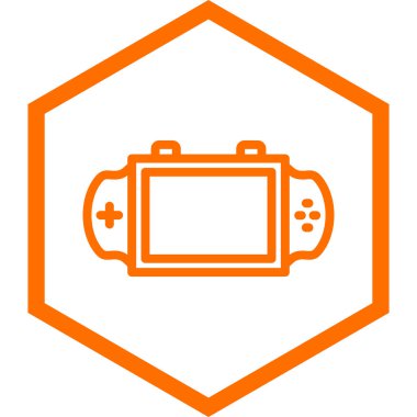 Joystick 'in modern simgesinin vektör çizimi