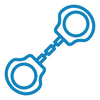 kelepçe simgesi, vektör illüstrasyonu basit tasarım 