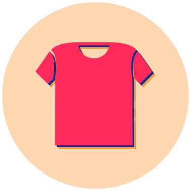 Tişört. Web simgesi basit illüstrasyon