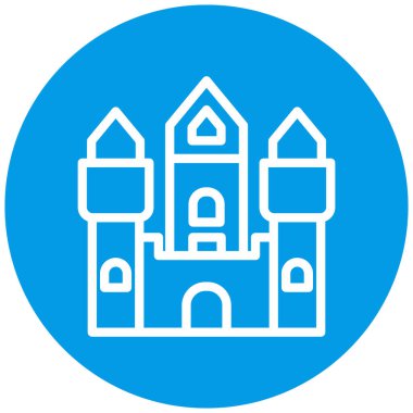 Kiliseye. Web simgesi basit illüstrasyon