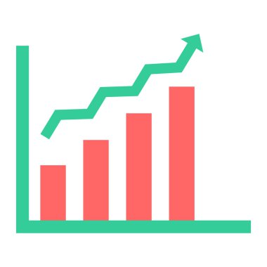 bar çizelgesi simgesi, vektör illüstrasyonu