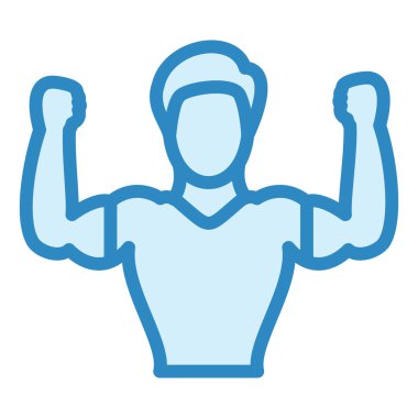 Fitness ve egzersiz ikonu. vektör illüstrasyonu