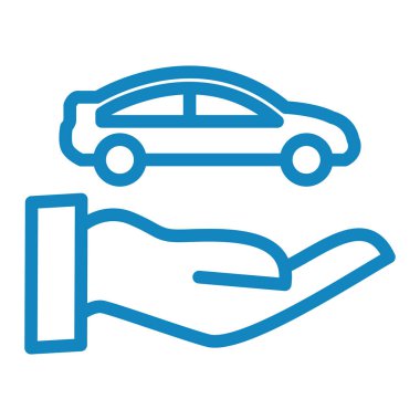 Araba sigortası. Web simgesi