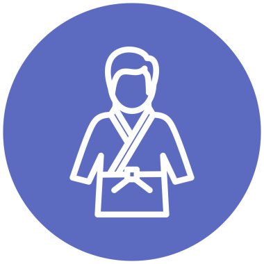 Üniformalı bir adamın vektör illüstrasyonuName