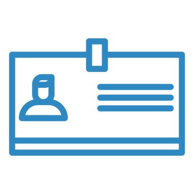 Kimlik kartı. Basit resimleme