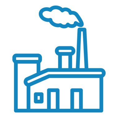 Fabrika simgesi vektör illüstrasyonu