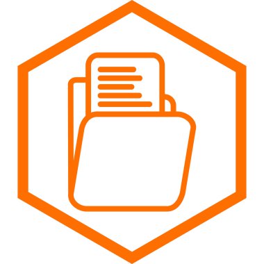 Dosya. Web simgesi basit illüstrasyon