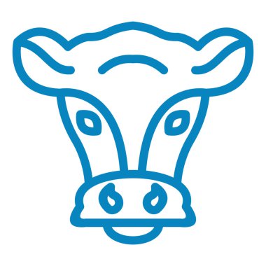 İnek. Web simgesi basit illüstrasyon