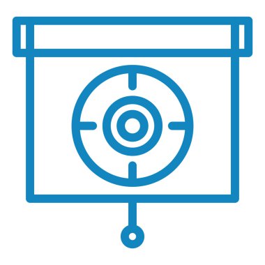 Hedef. Web simgesi basit illüstrasyon