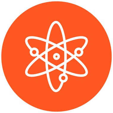 atom. Web simgesi basit illüstrasyon