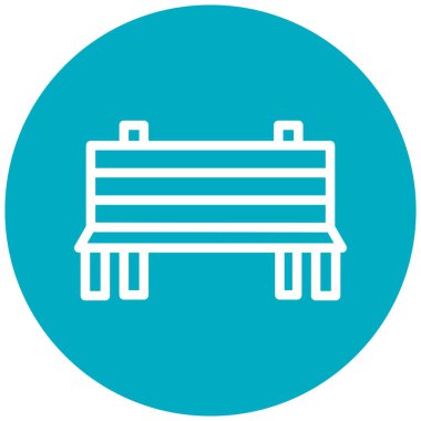 Yedek kulübesi Web simgesi basit illüstrasyon