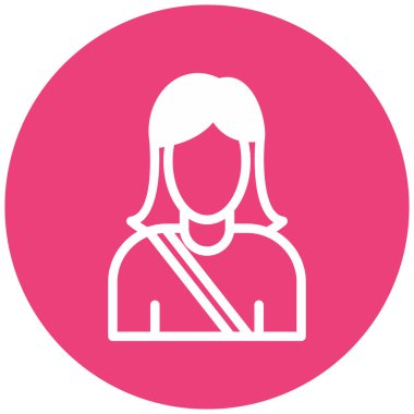 kadın simge vektör illüstrasyonu