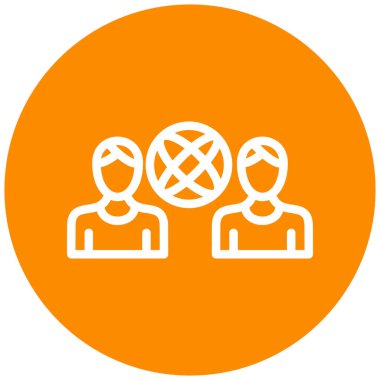 İnsan simgesinin vektör illüstrasyonu