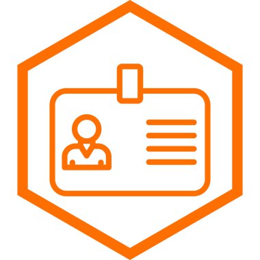 Kimlik kartı. Basit tasarım