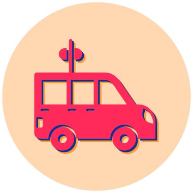 - Araba. Web simgesi basit illüstrasyon