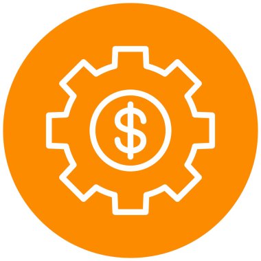 Dolar. Web simgesi basit illüstrasyon