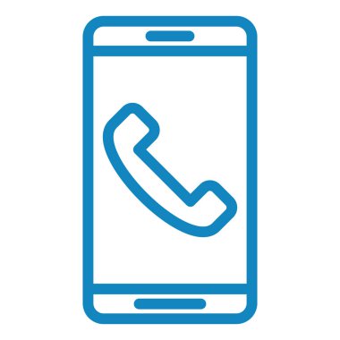 - Telefon. Web simgesi basit illüstrasyon