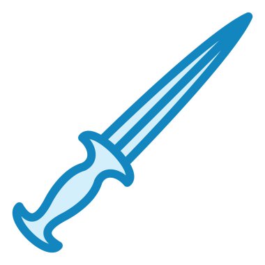 Kılıç. Web simgesi basit illüstrasyon