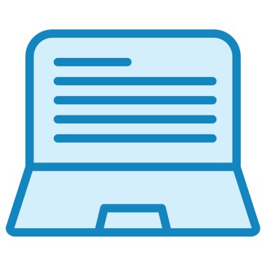  Laptop Dosyası Modern ikon vektör çizimi