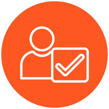 kullanıcı. Web simgesi basit illüstrasyon