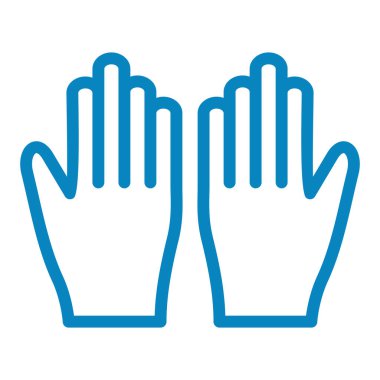 Eldiven. Web simgesi basit illüstrasyon