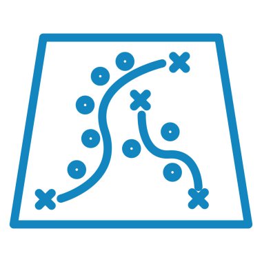 harita simgesi, vektör illüstrasyonu basit tasarım