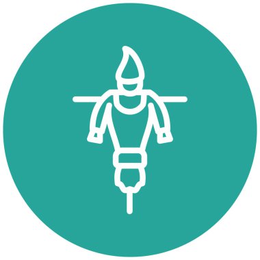 Korkuluk modern simge vektör çizimi