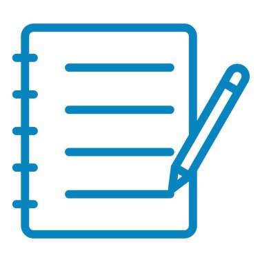 Not defteri. Web simgesi basit illüstrasyon