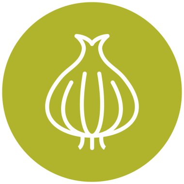 Soğan modern ikon vektör illüstrasyonu