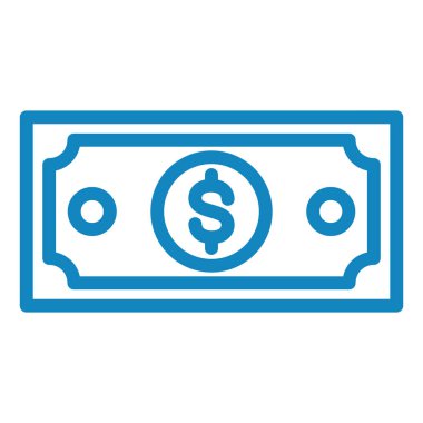 Dolar. Web simgesi basit illüstrasyon