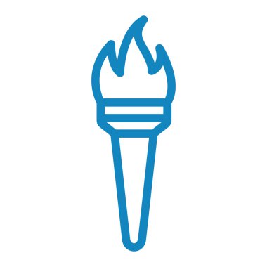 Meşale simgesi vektör illüstrasyonu