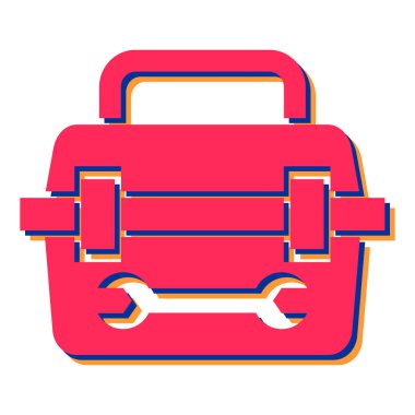 anahtar ve araçlar vektör illüstrasyon tasarımı ile araç kutusu