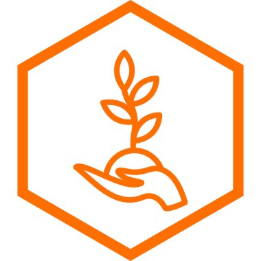 bitki vektörü simgesi modern basit illüstrasyon