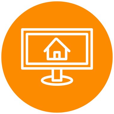 Kolayca değiştirebilen ya da düzenleyebilen emlak vektör simgesi