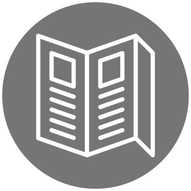 Kütüphane. Web simgesi basit illüstrasyon