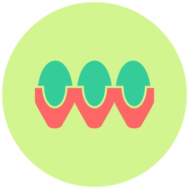 Yumurta kutusu. Basit tasarım simgesi