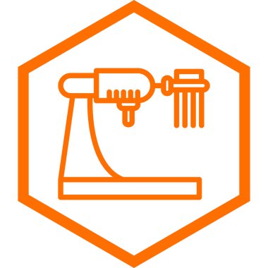 Bir evin izole edilmiş çizgi simgesinin gösterimi