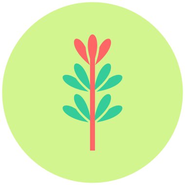 Lavanta. Web simgesi basit illüstrasyon