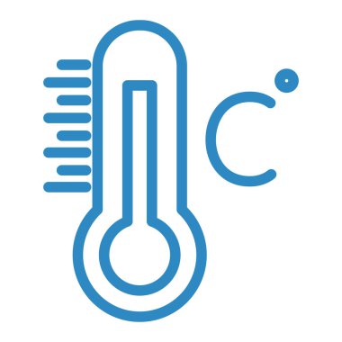 termometre simgesi vektör illüstrasyonu