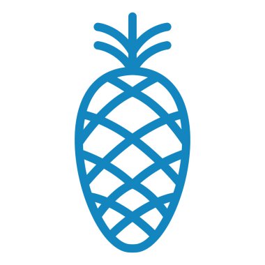 Ananas. Web simgesi basit illüstrasyon
