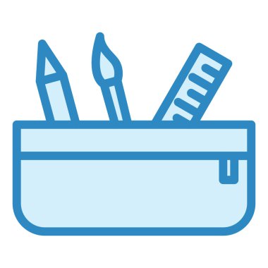 Kalem Vakası modern simge vektör illüstrasyonu 