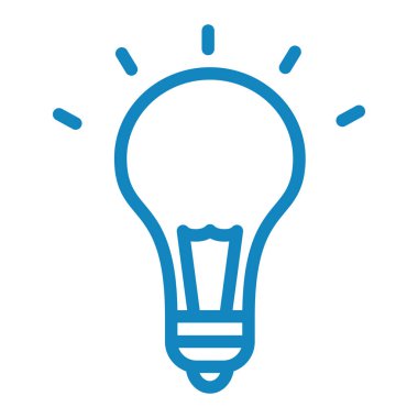 ampul simgesi, vektör illüstrasyonu