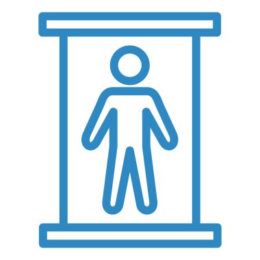 Adam simgesi vektörü beyaz arkaplanda izole edildi, kişi şeffaf işareti