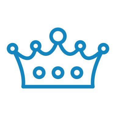 taç simgesi vektör illüstrasyonu