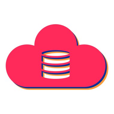 Bulut hesaplama teknolojisi vektör çizimi