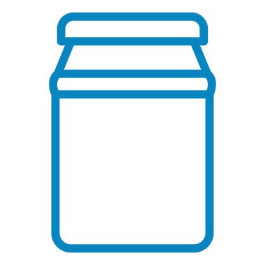 süt kavanozu ikonu. Web için reçel vektör simgelerinin özet çizimi