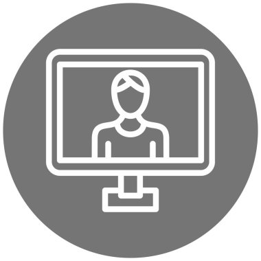 çevrimiçi eğitim simgesinin vektör illüstrasyonu