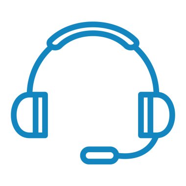 Kulaklık. Web simgesi basit tasarım