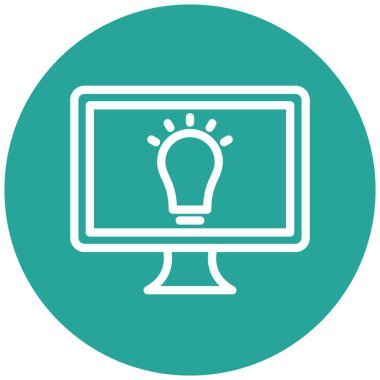 vektör lcd simgesi illüstrasyonu